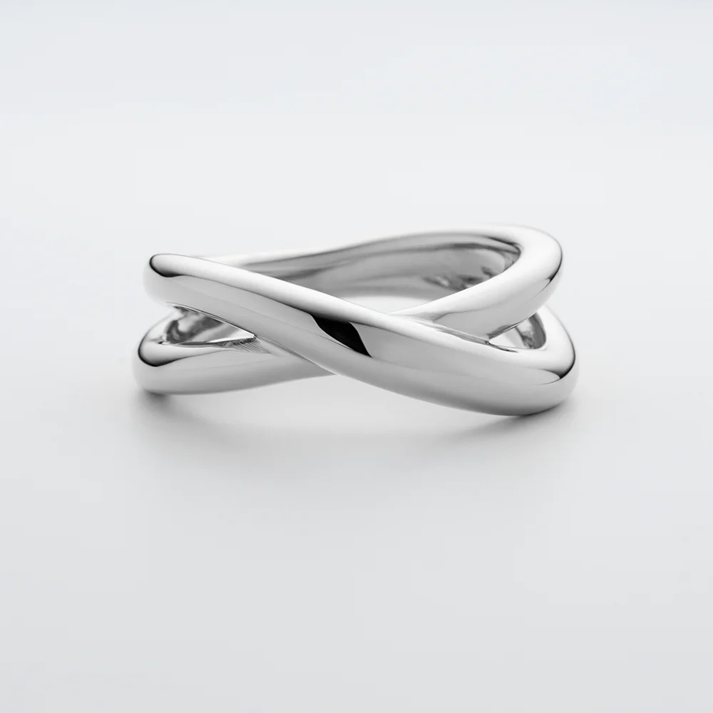 Waves Twisted Ring Silver
