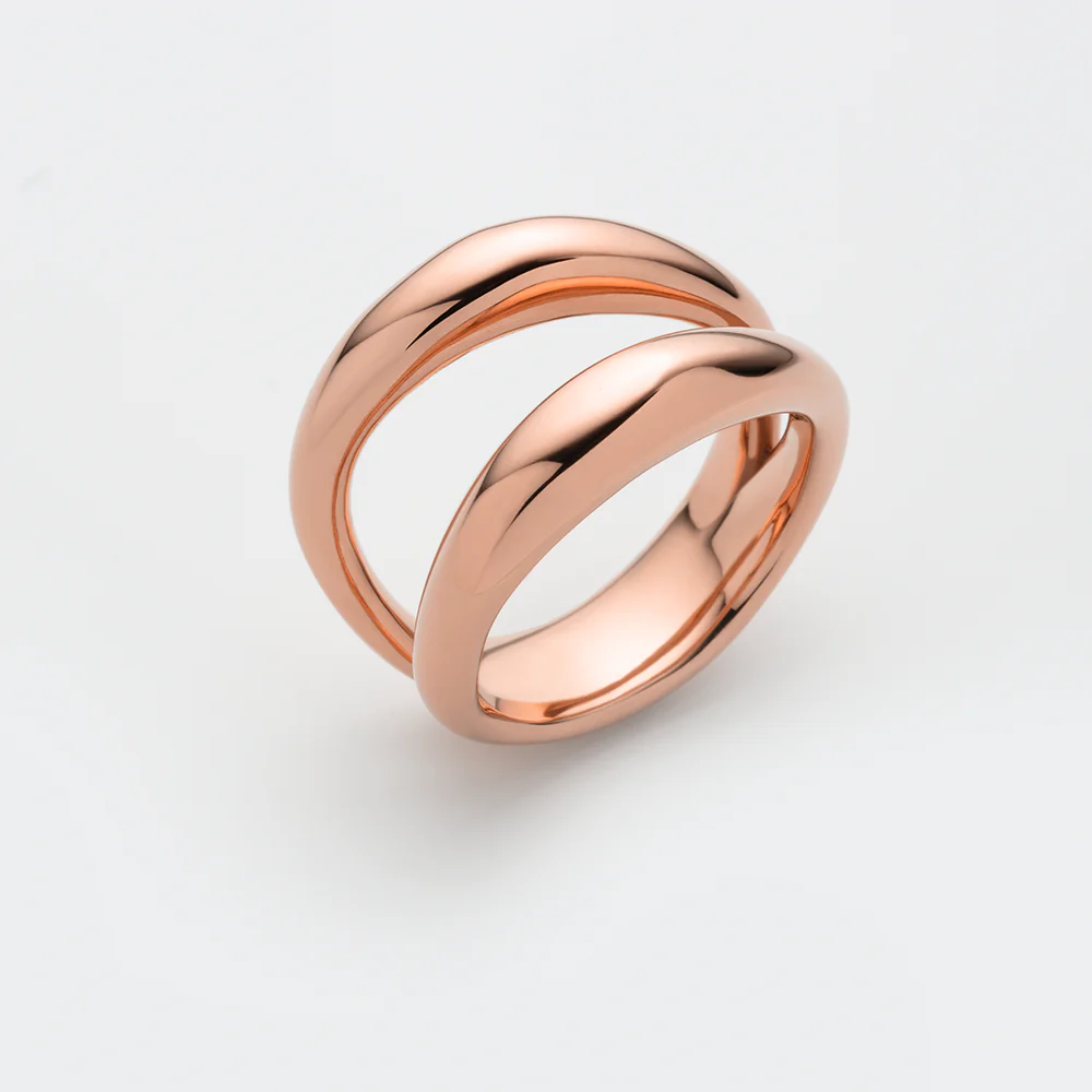 Waves Ring Rose gold
