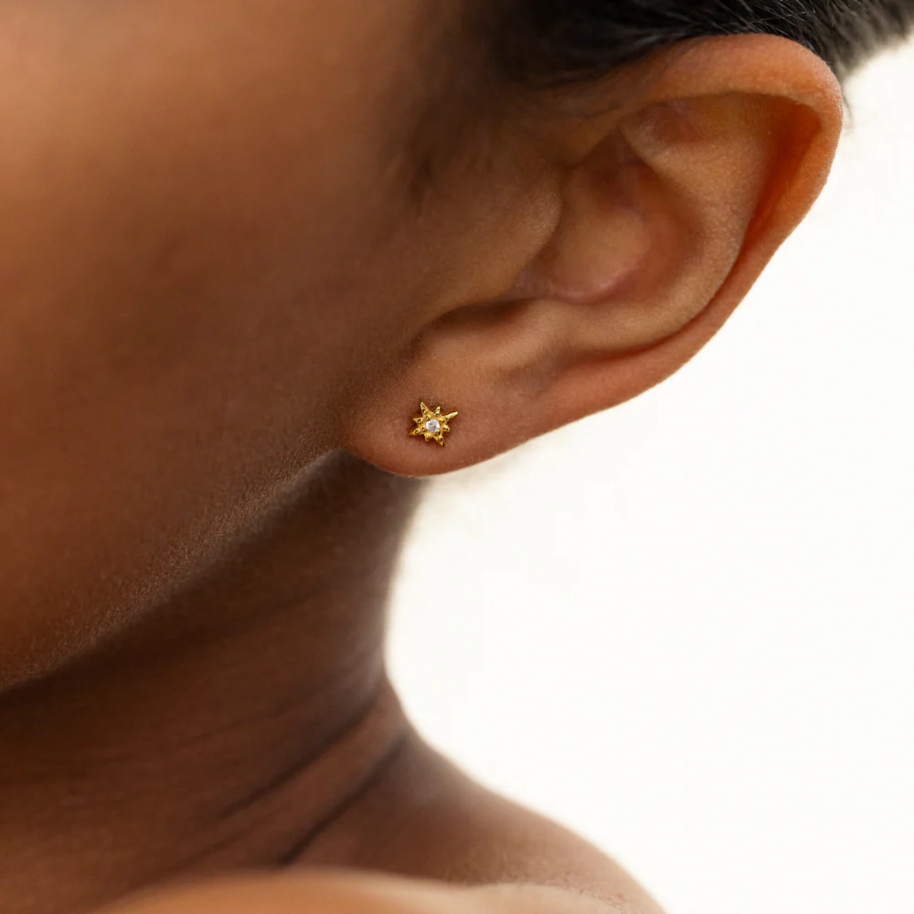 Windrose Mono Earring Gold