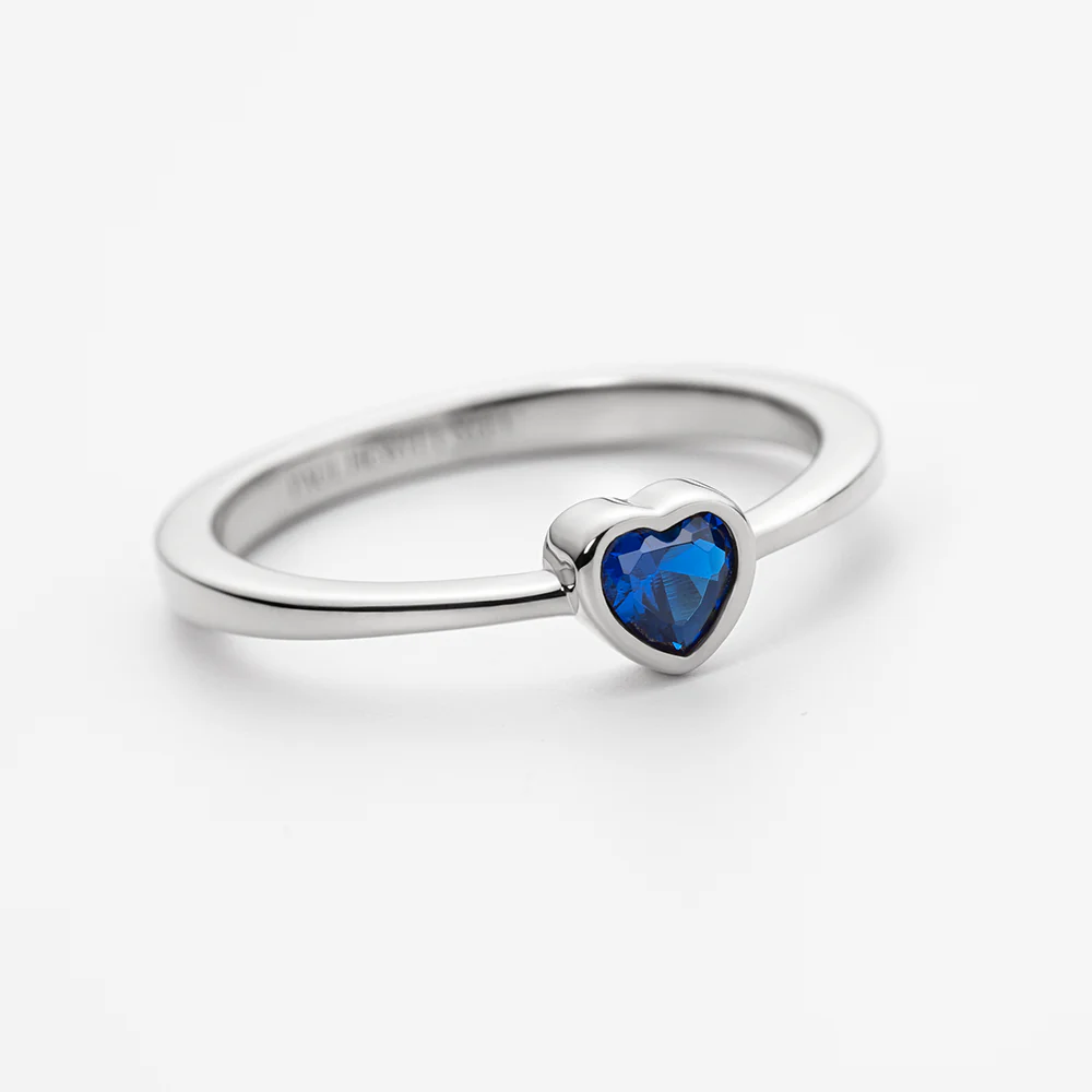 Heart of the Sea Mono Ring Silver