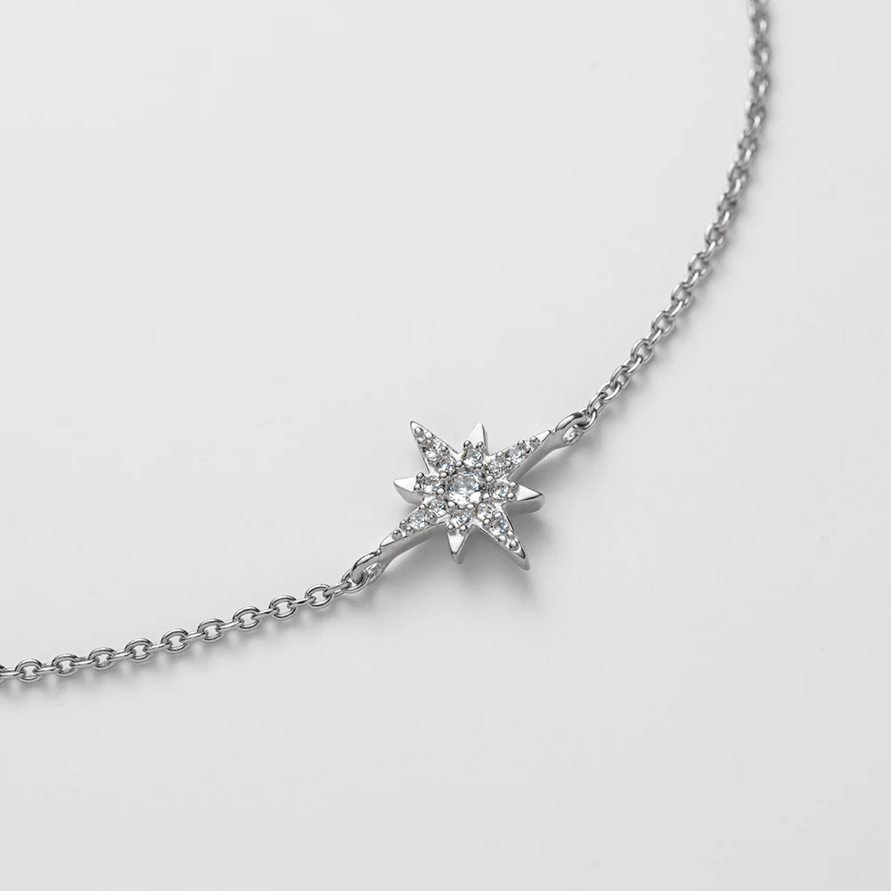 Windrose Mono Bracelet Silver