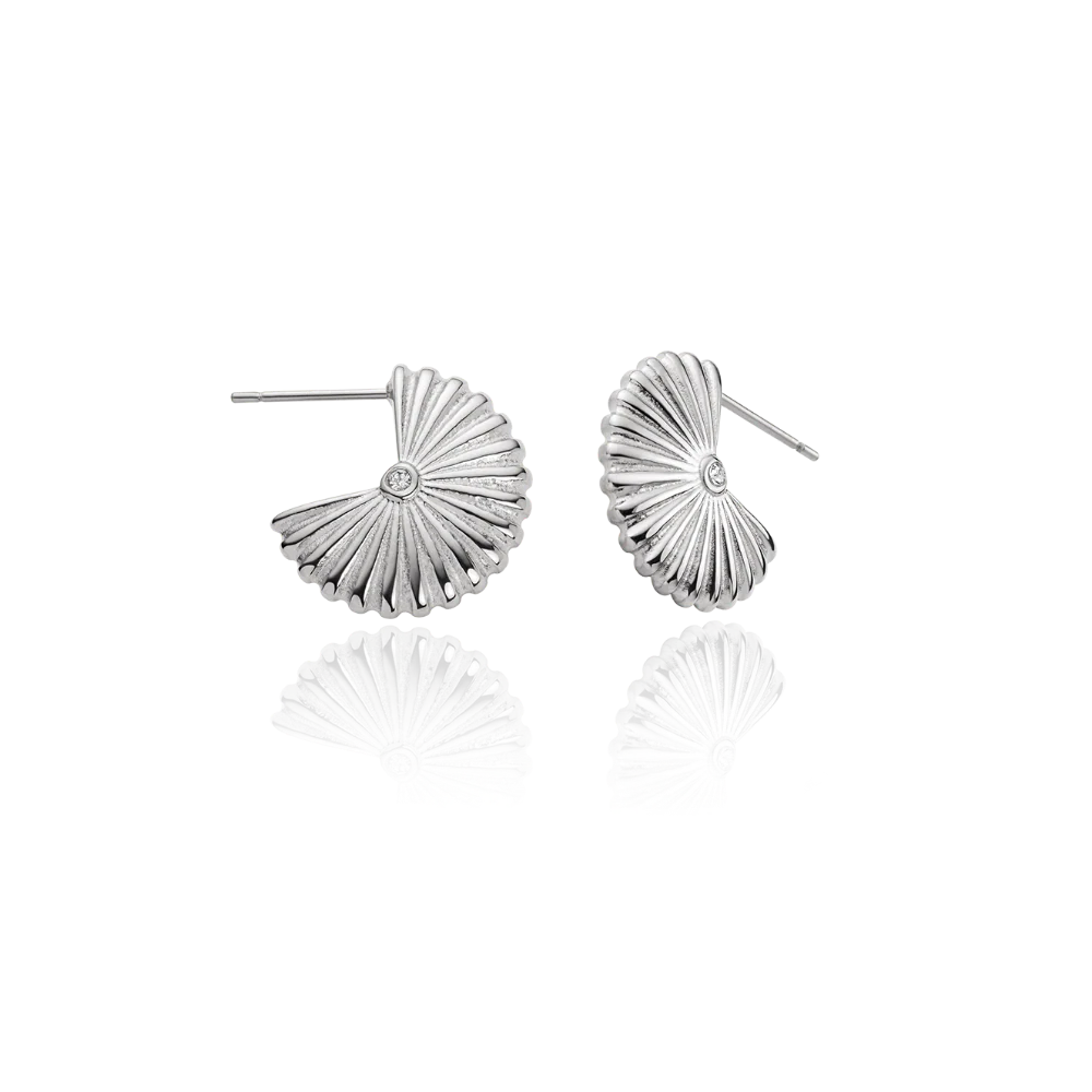 Scallop Earring Silver
