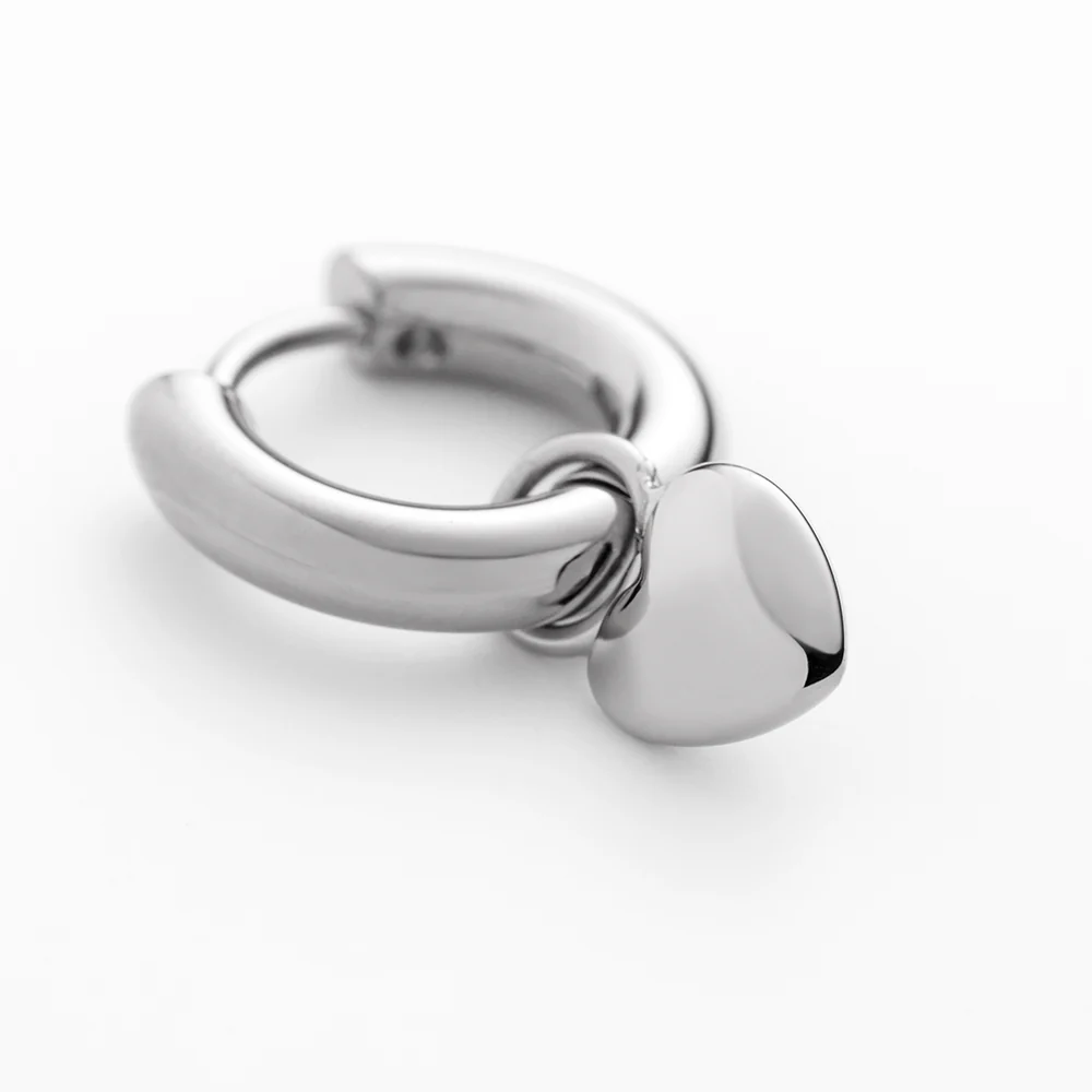 Ocean Heart Earring Silver