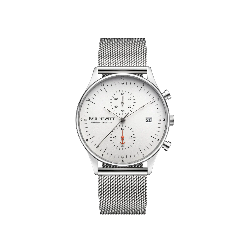 Chrono Quartz Mesh silver
