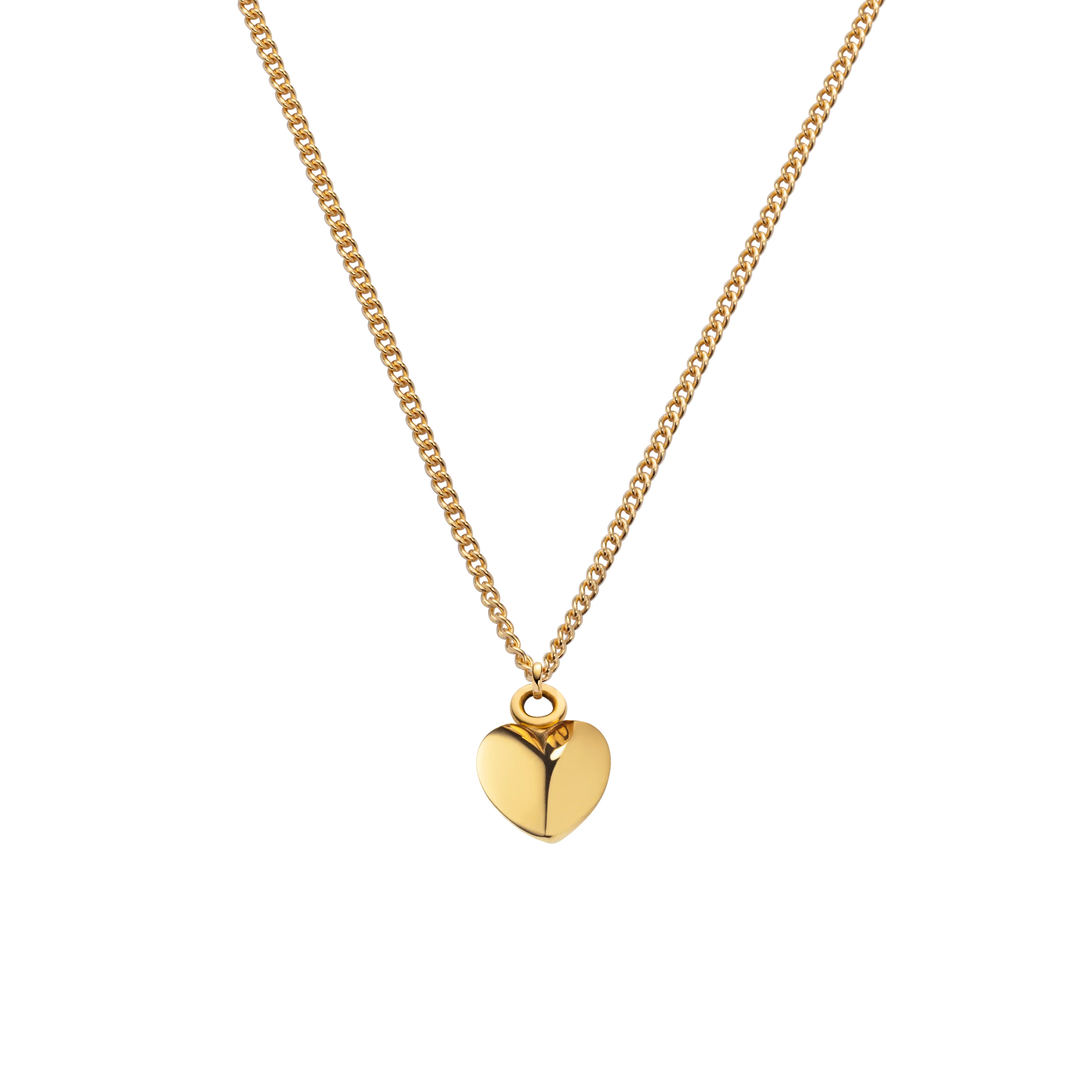 Ocean Heart Necklace Gold