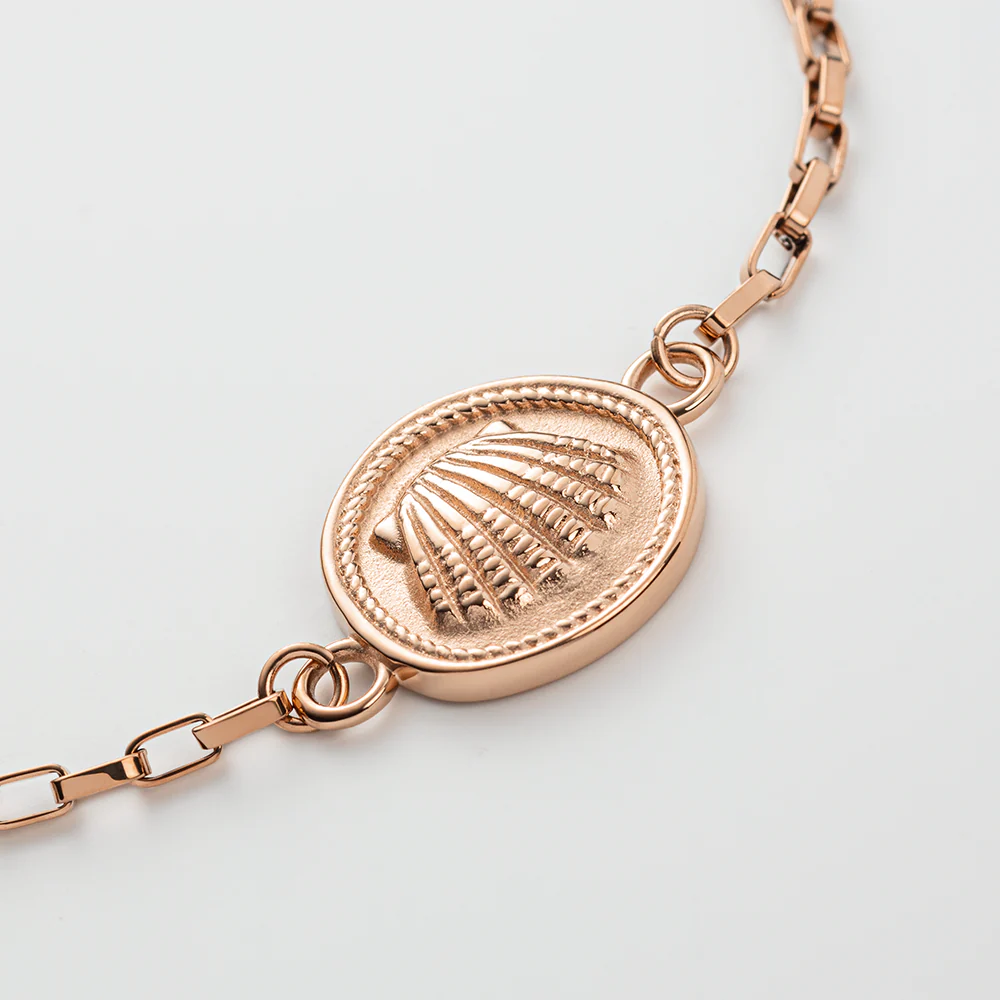 Scallop Bracelet Rose Gold