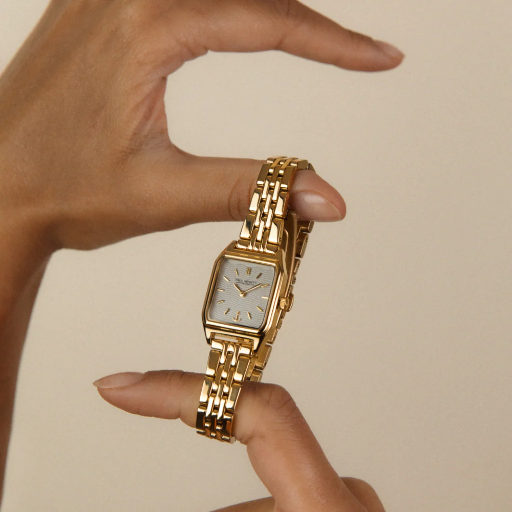 Petit Soleil watch gold white