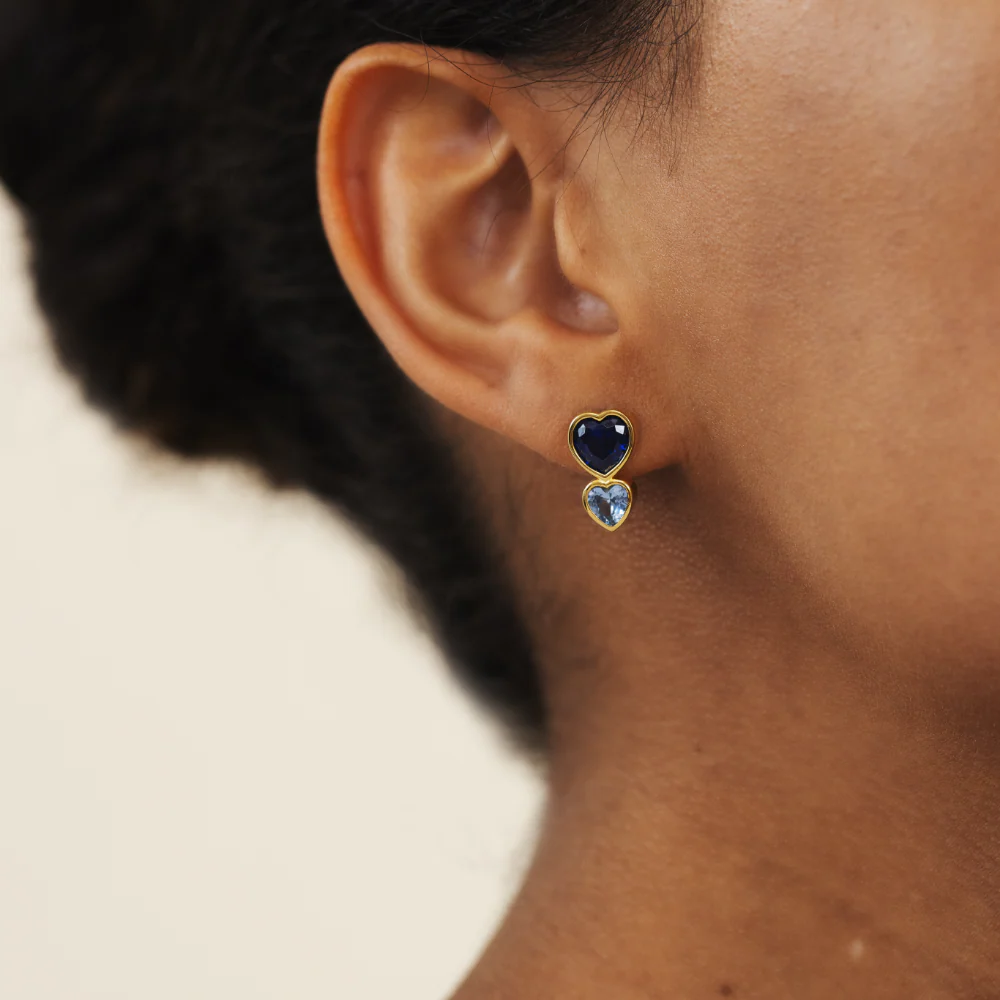 Heart of the Sea​ Rainbow Earring Gold