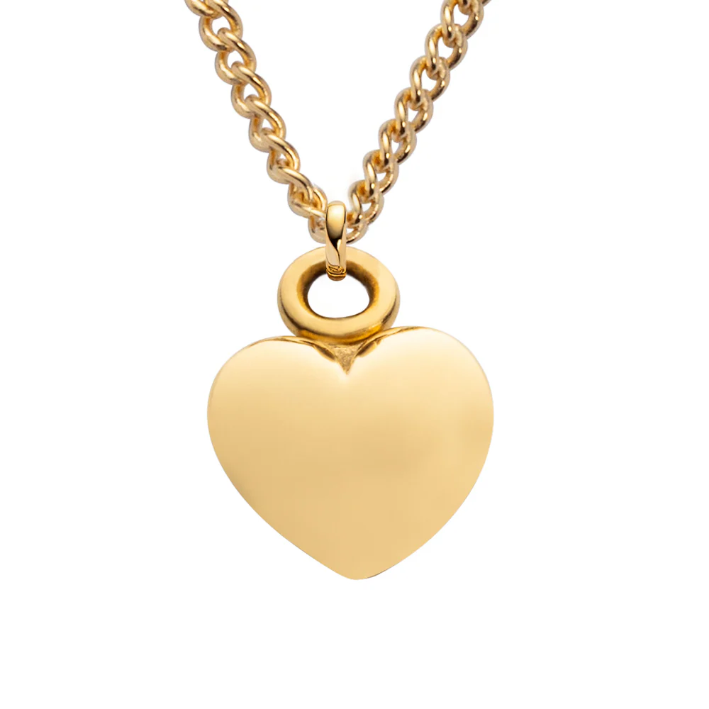 Ocean Heart Necklace Gold