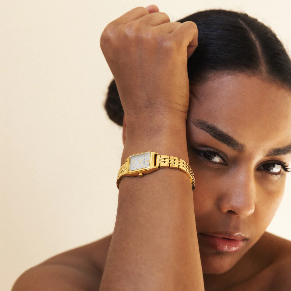 Petit Soleil watch gold white