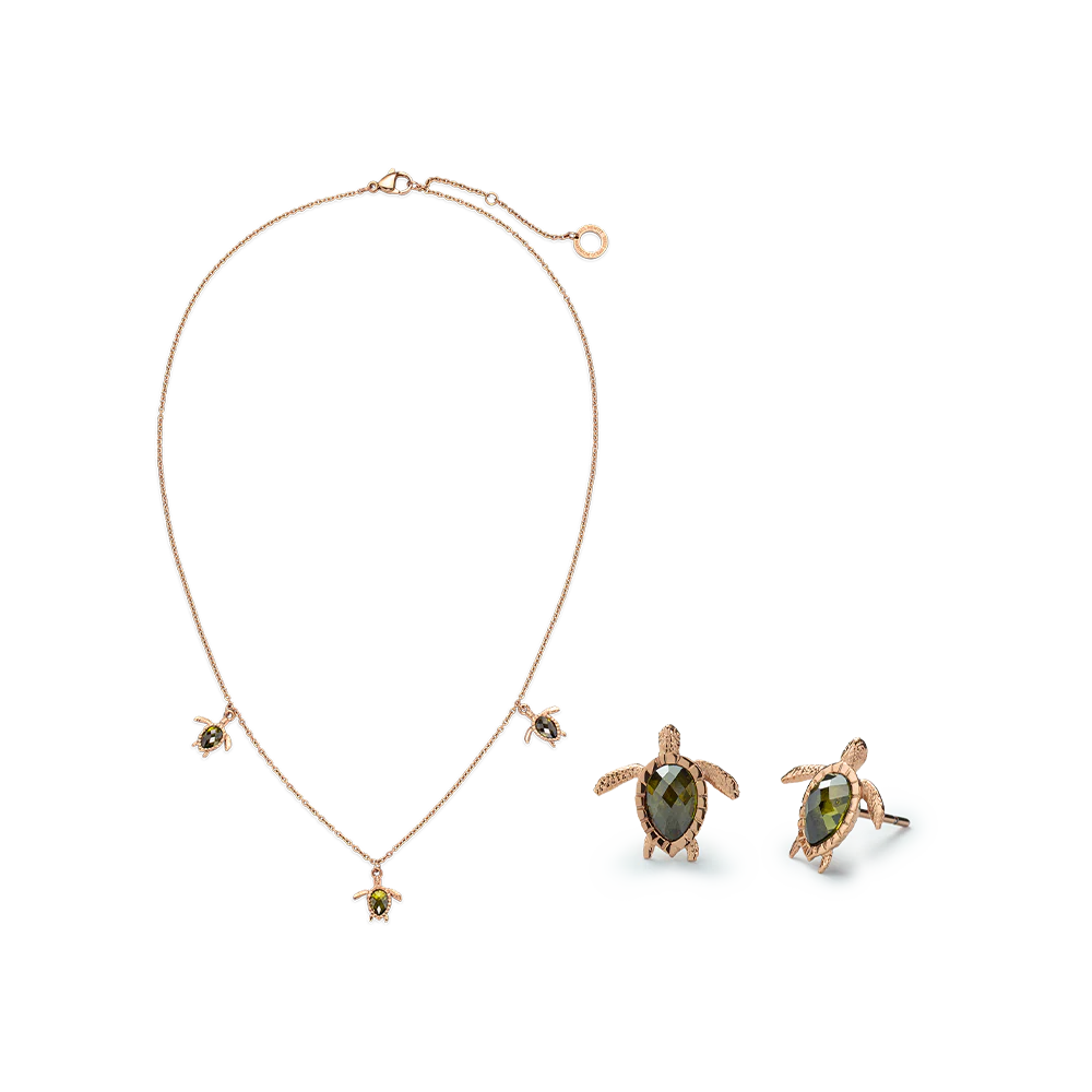 Set Turtle rose gold