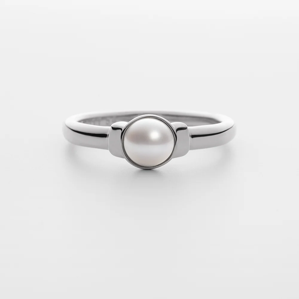 Ocean Pearl Ring Silver