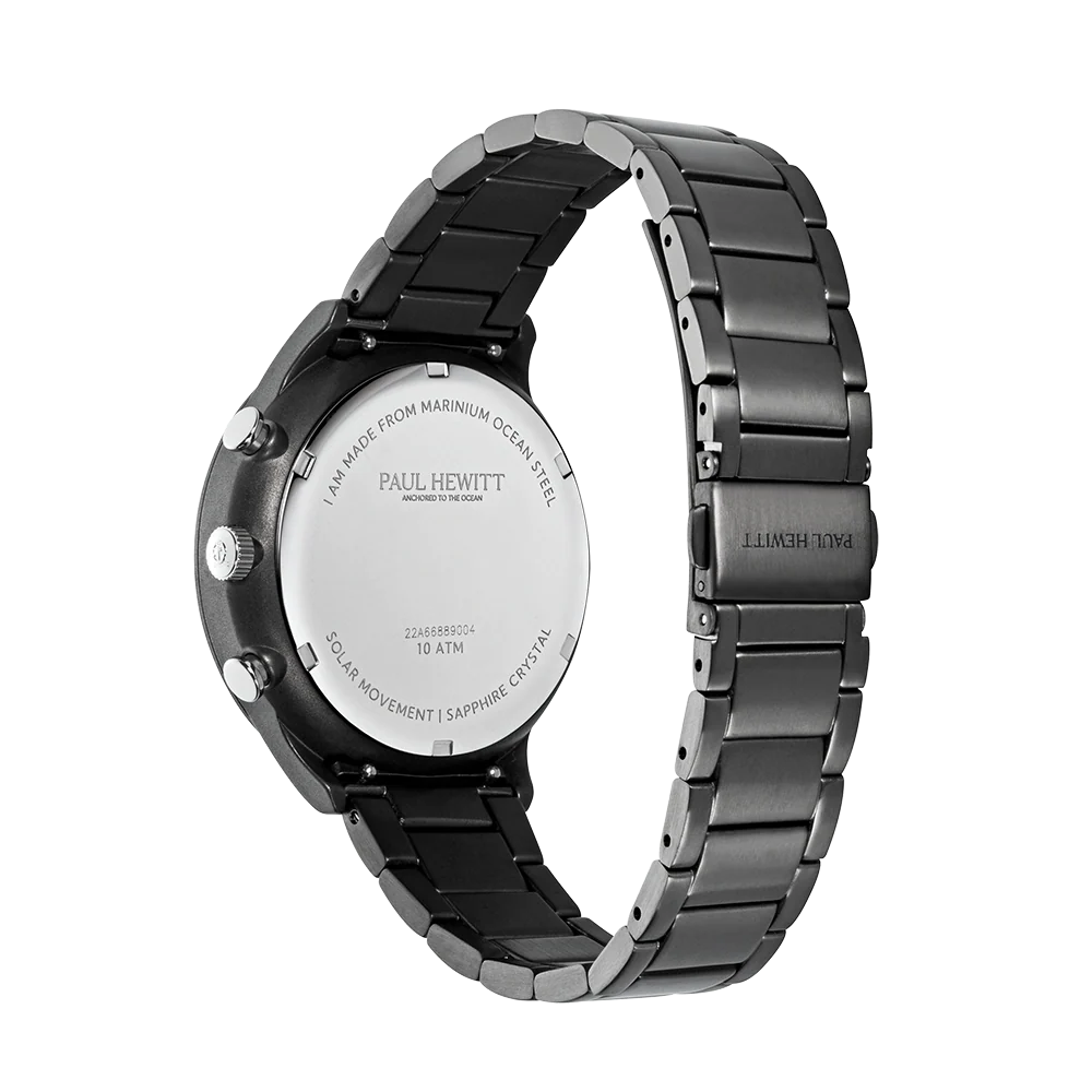 Chrono Watch Gun Metal Black