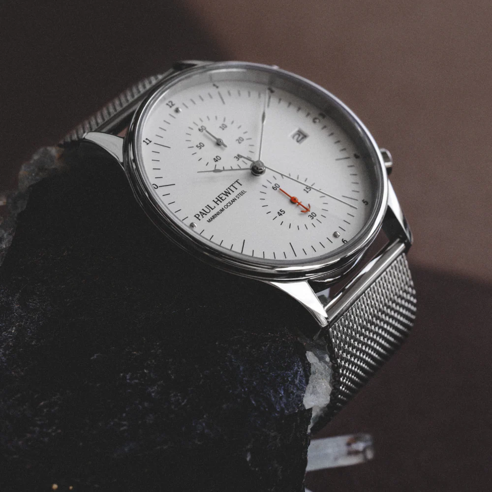 Chrono Quartz Mesh silver