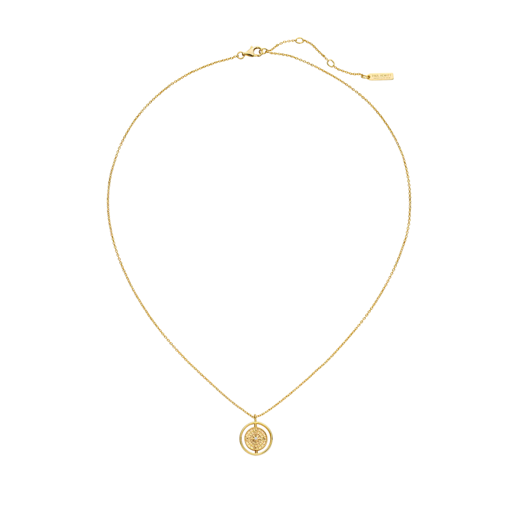 Windrose Twister Necklace Gold
