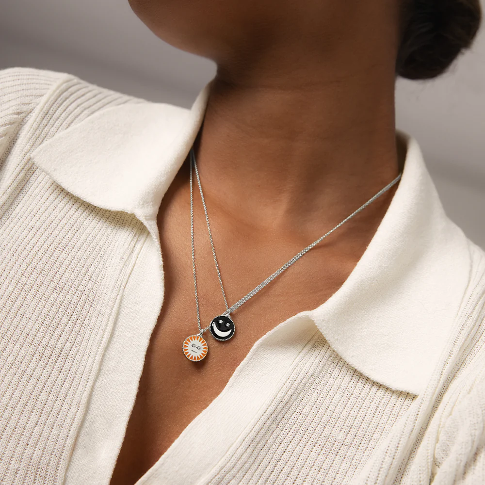 SuMoS Necklace Silver night black