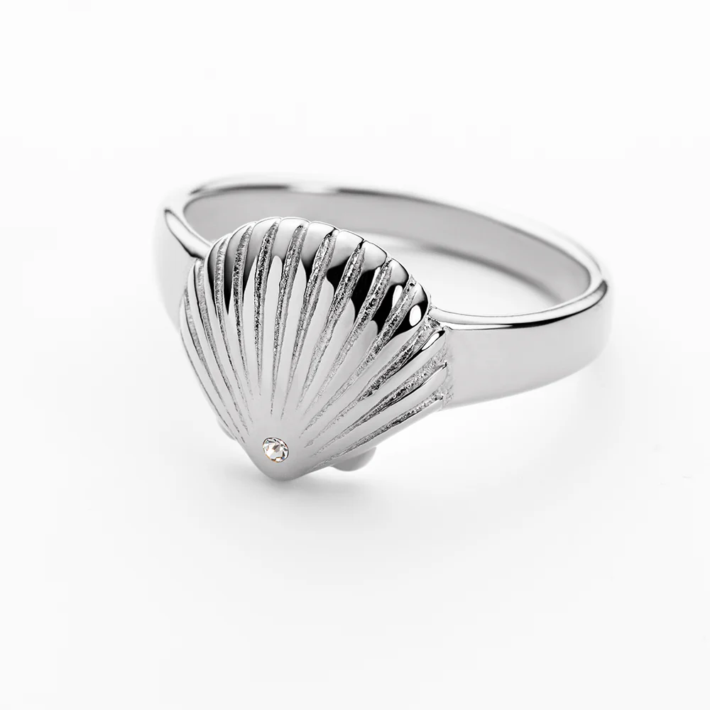 Scallop Ring Silver