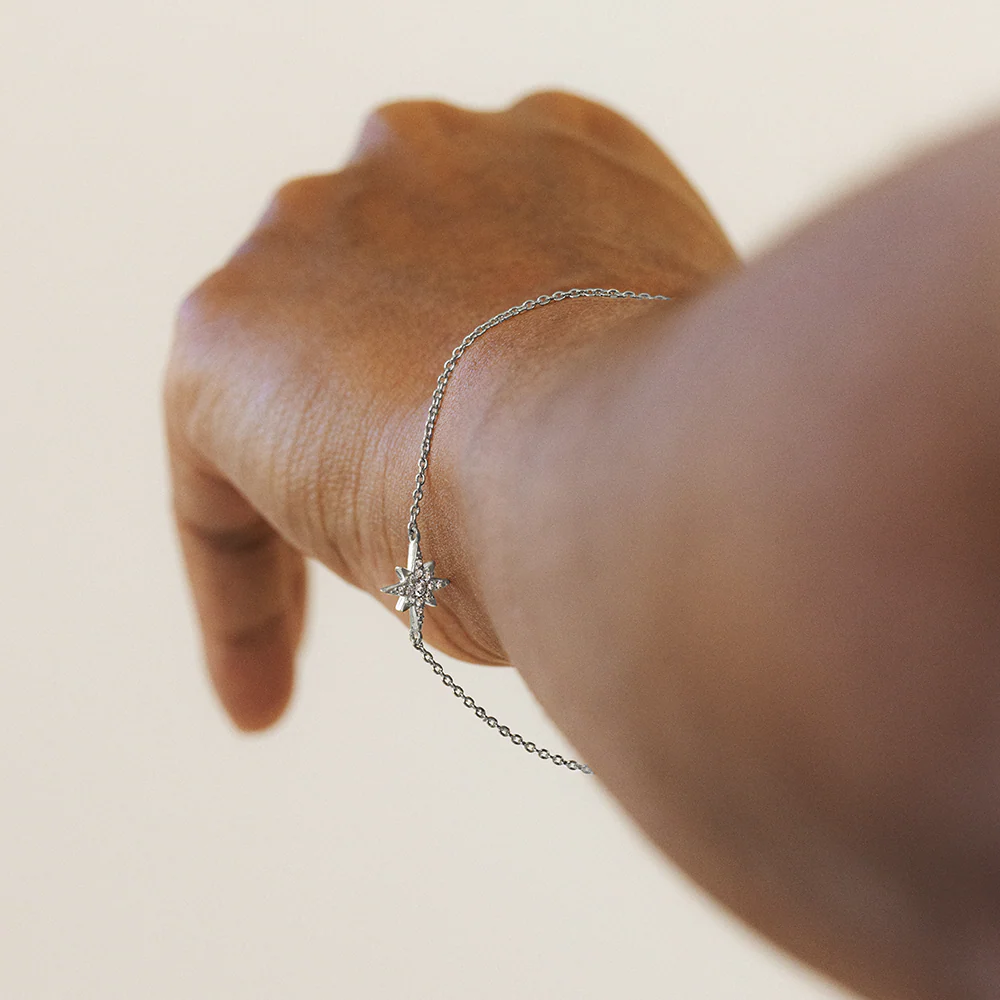 Windrose Mono Bracelet Silver