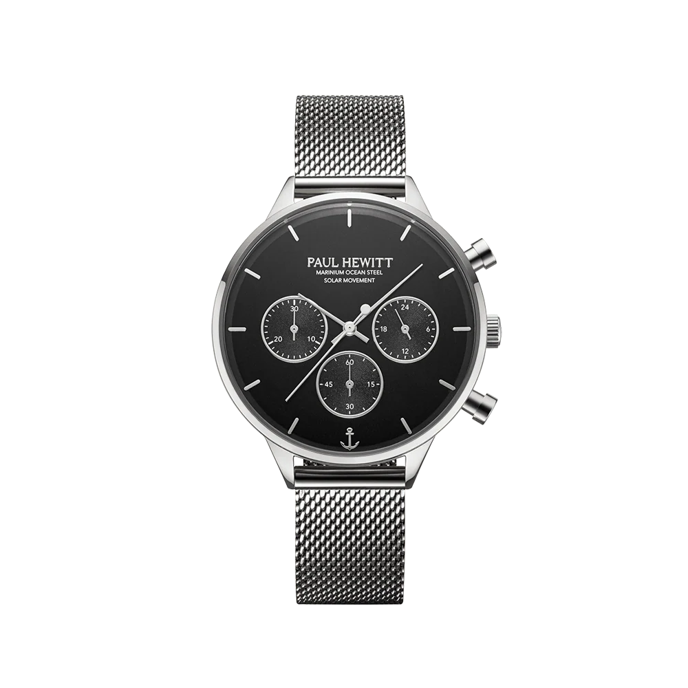 Oceanpulse watch silver black