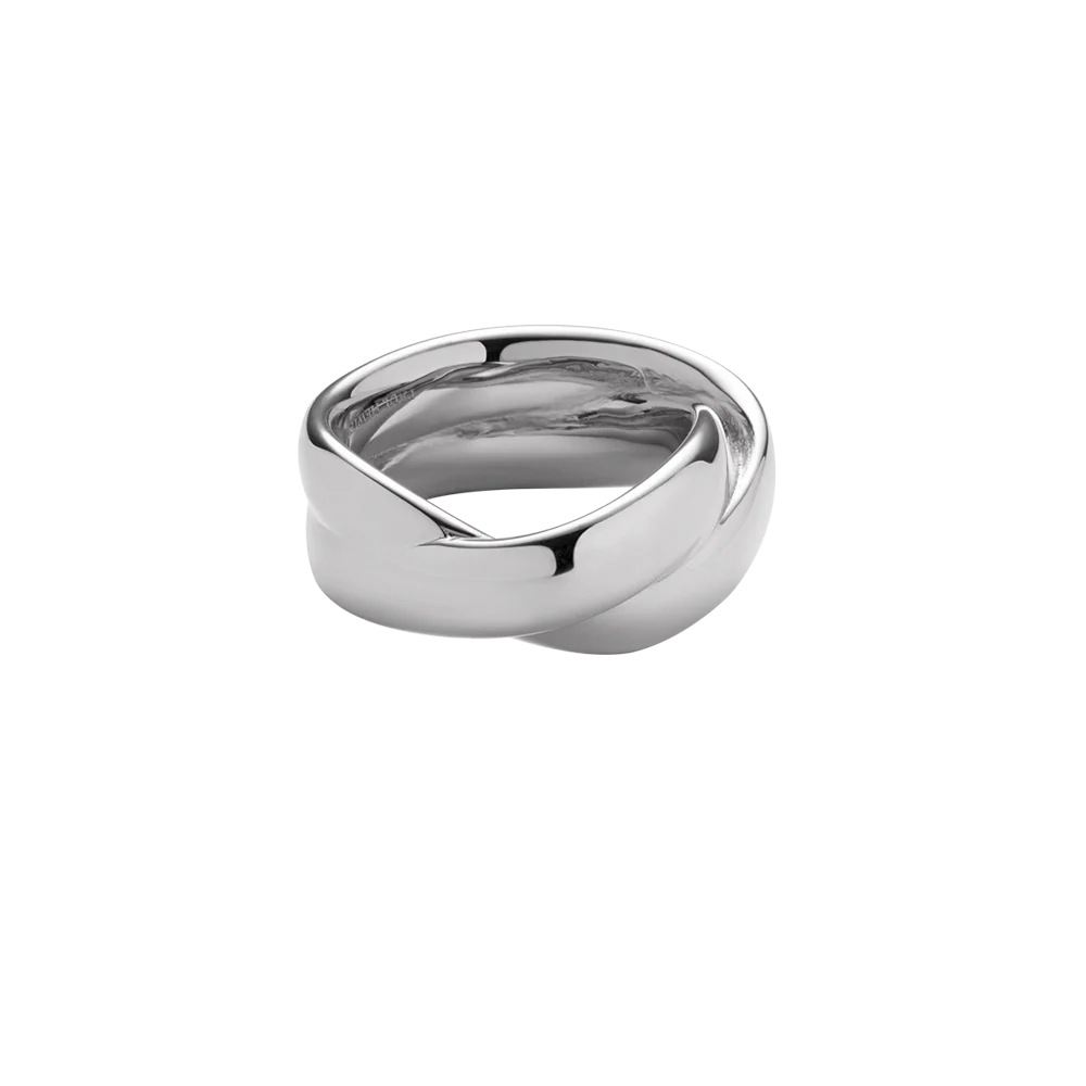 Waves Duo Ring Silver
