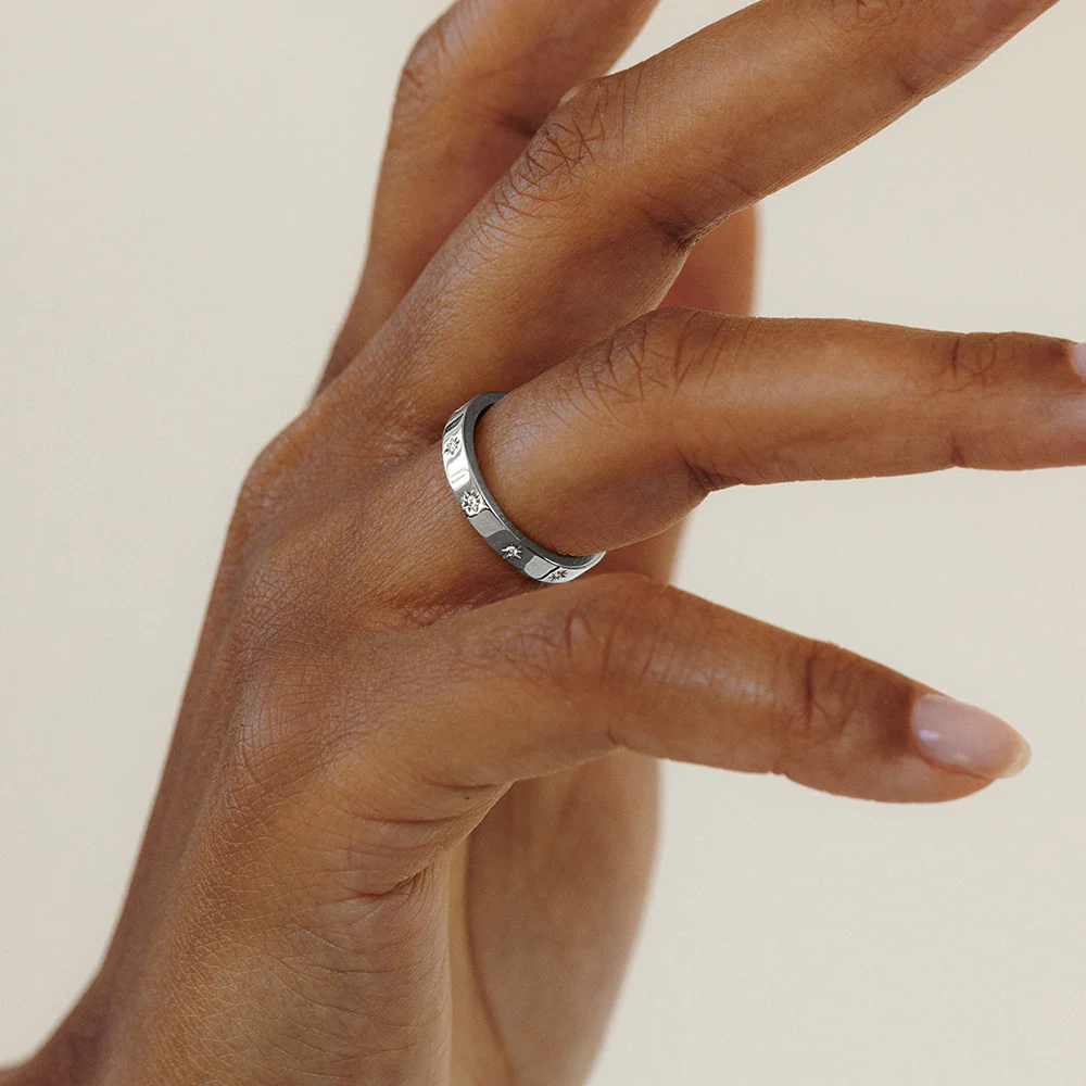 Windrose Intuition Ring Silver