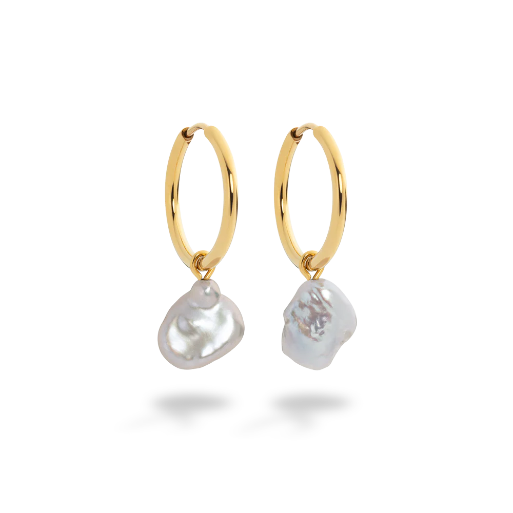 Treasures of the Sea Pearl Earring Gold