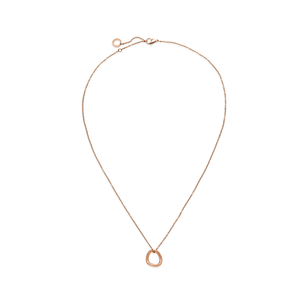 Waves Mono Necklace Rose Gold