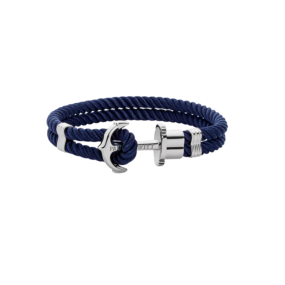 PHREP Bracelet Silver Navy Blue