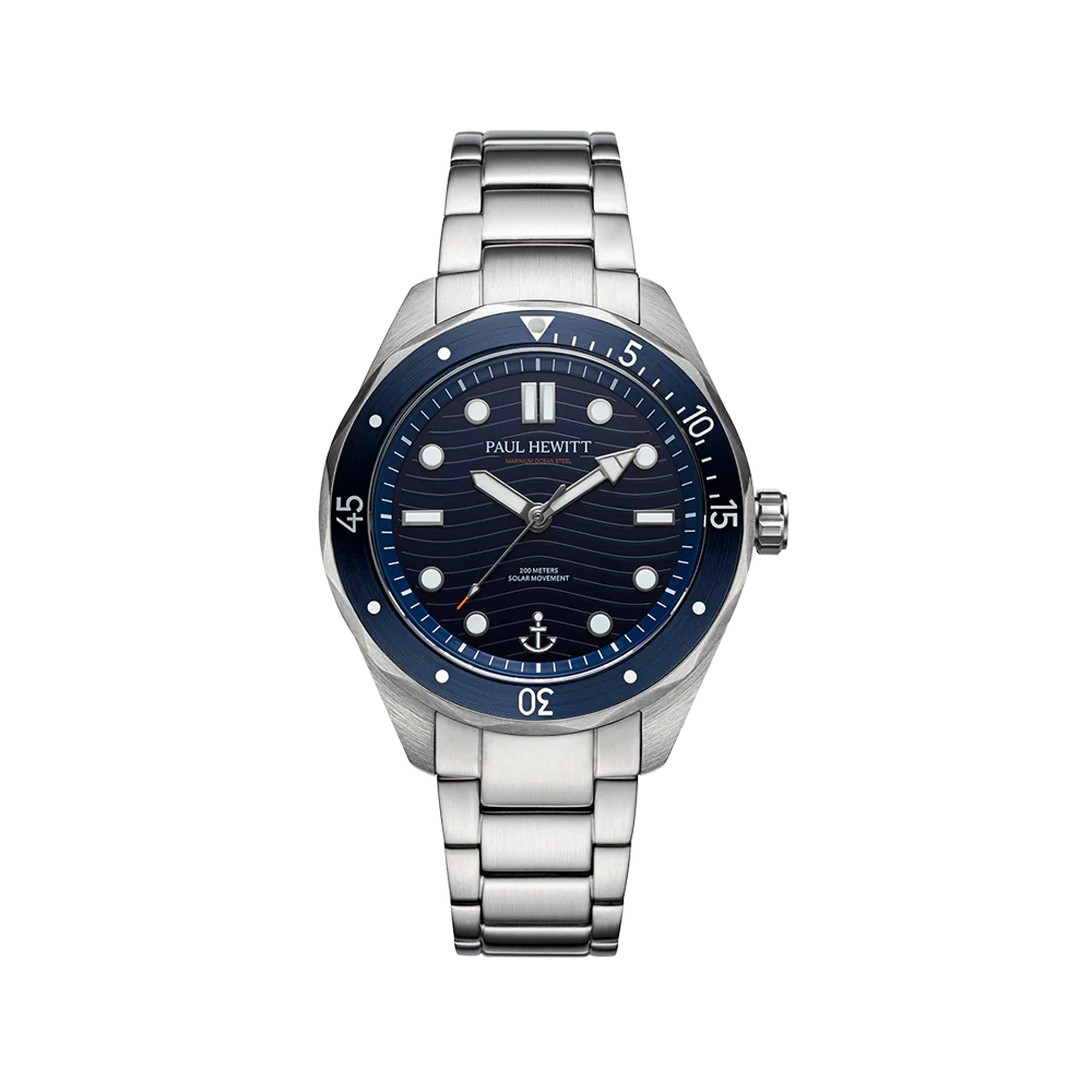 Ocean Diver Watch Silver Blue