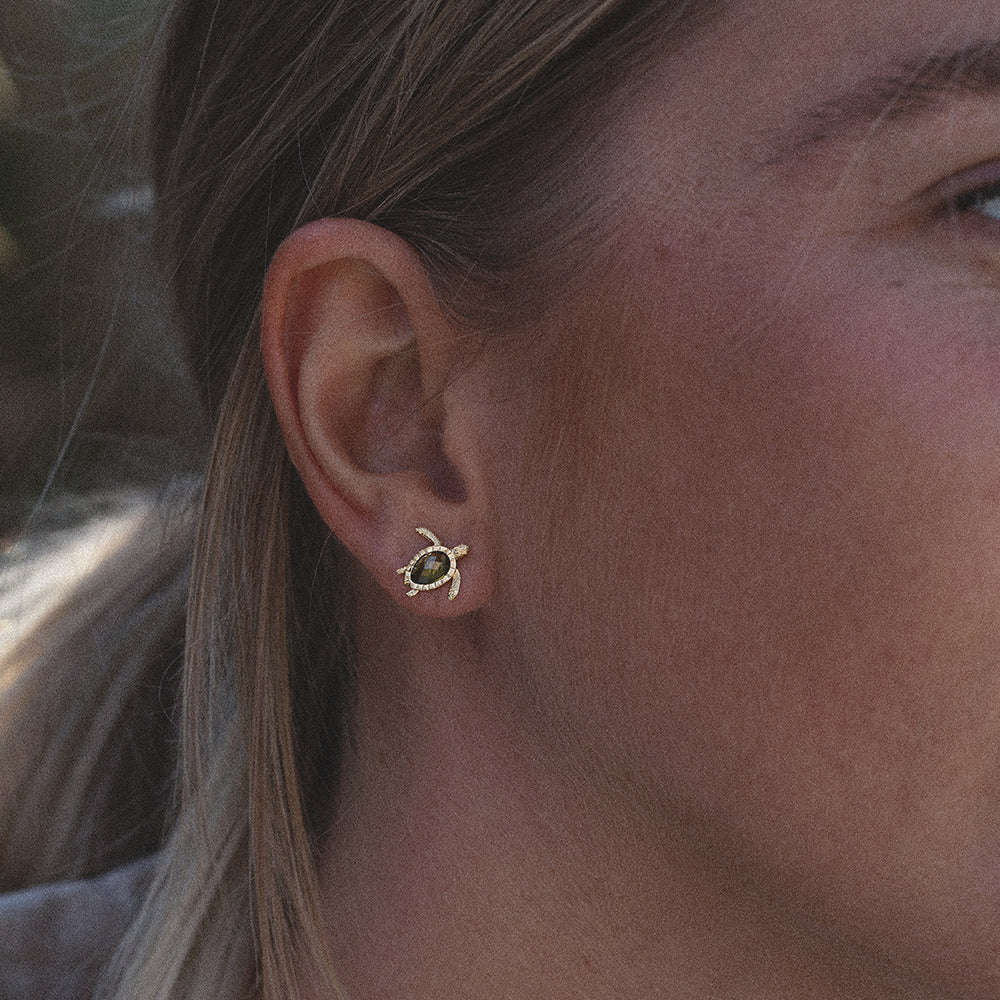 Turtle Earring Gold