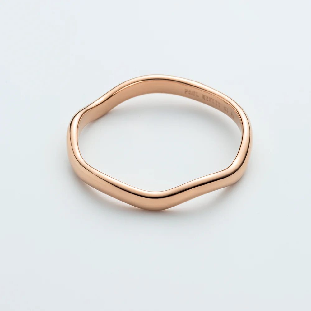 Waves Mono Ring Rose Gold