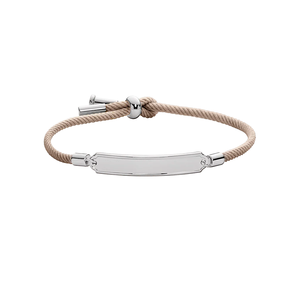 Vitamin Sea Engraved Bracelet Silver Sand