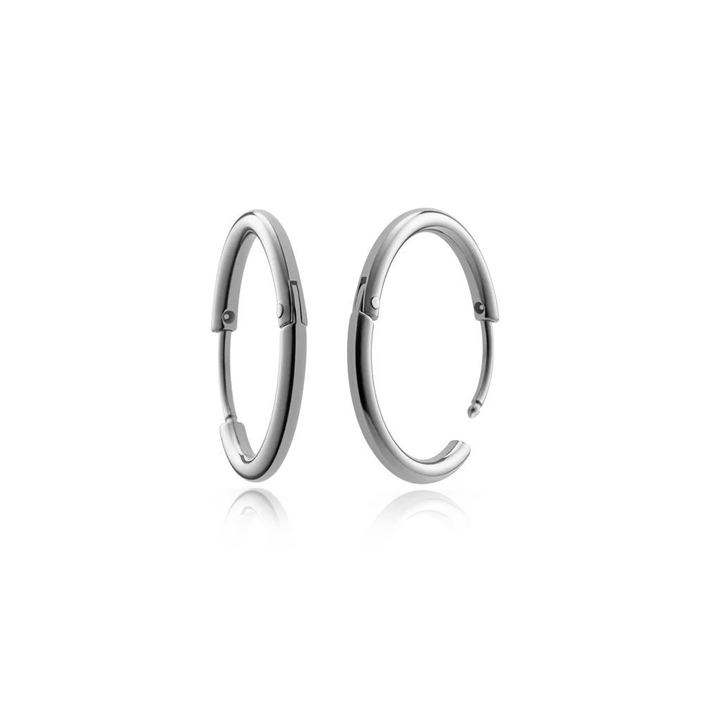 Hoops earring silver