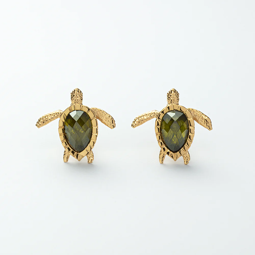 Turtle Earring Gold
