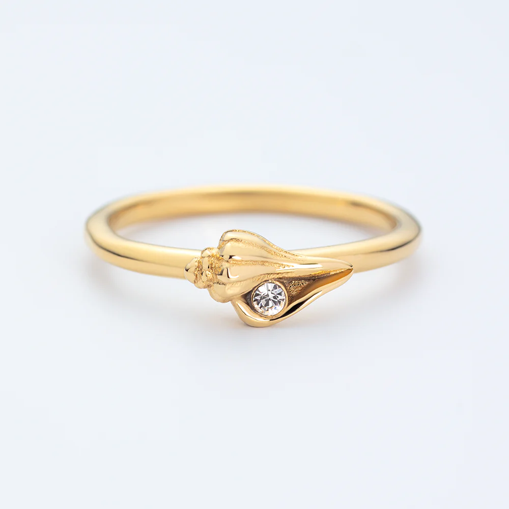 Sea Shell Ring Gold