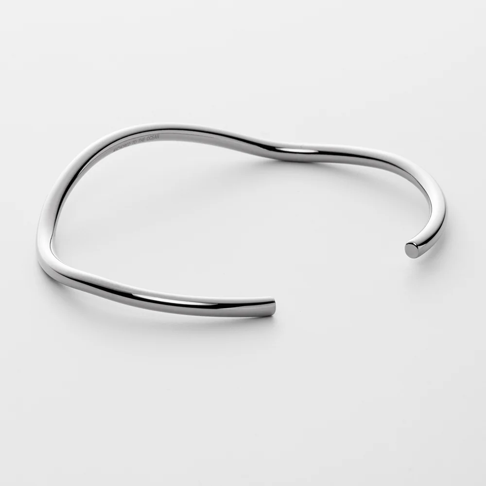 Waves Bangle Silver