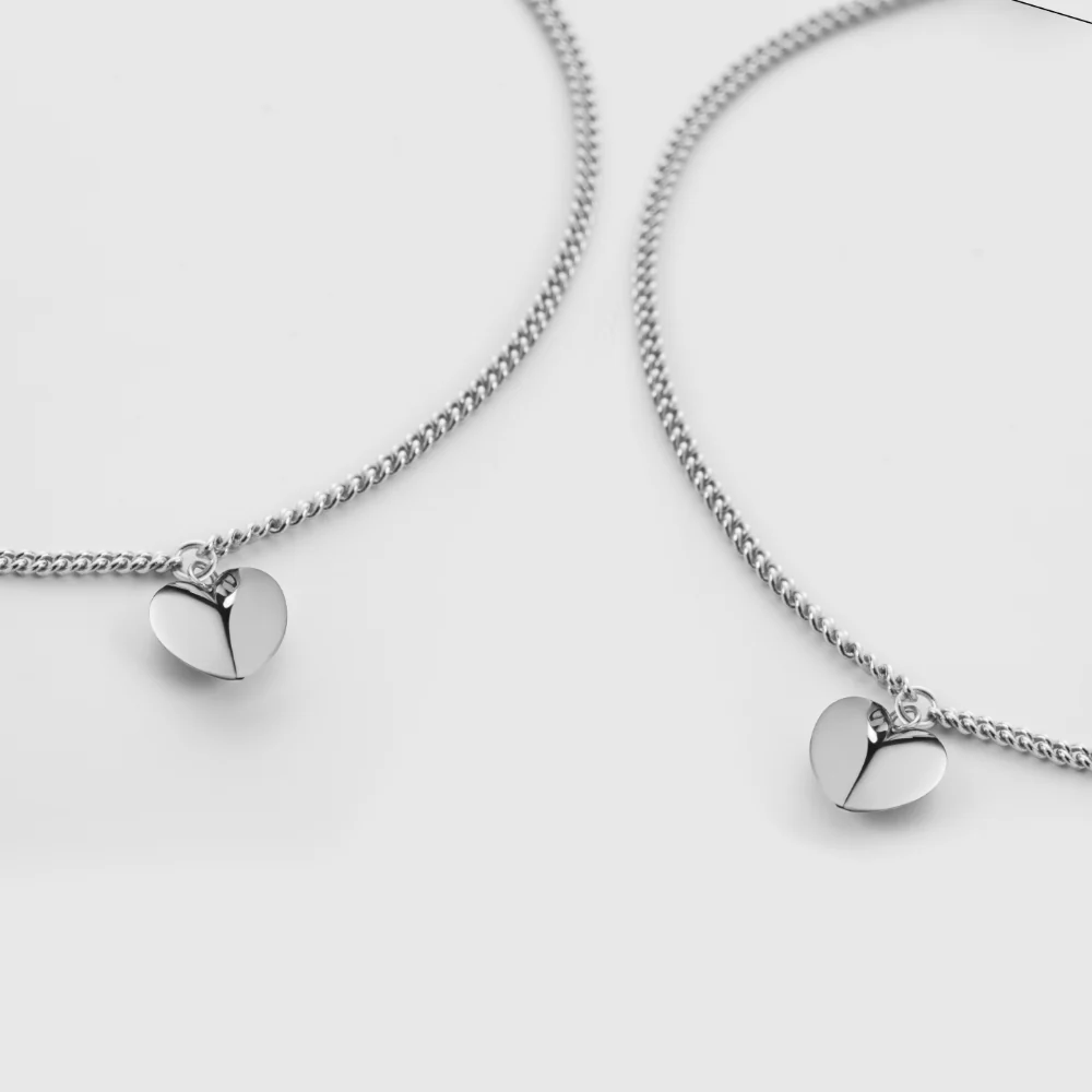 Ocean Heart Mama Set Silver