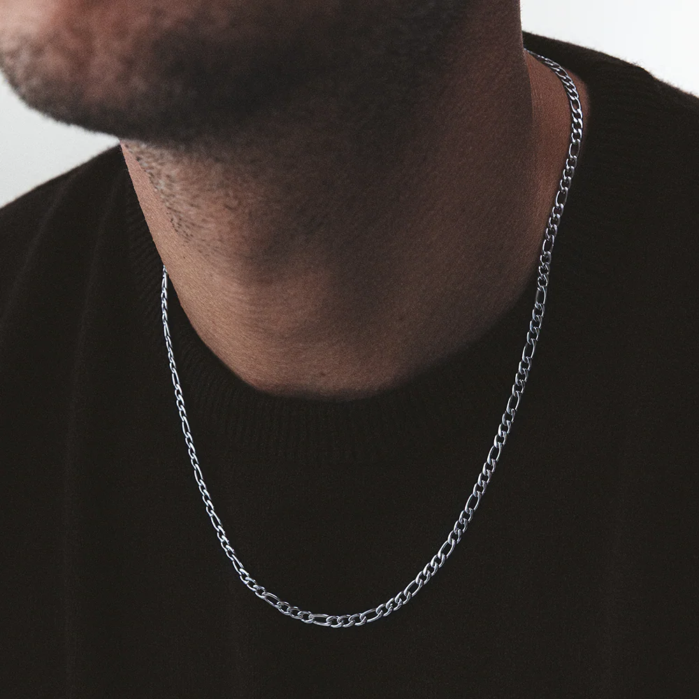 Men's Cuban Necklace Silver