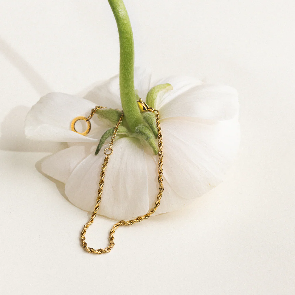 Rope Chain Bracelet Gold