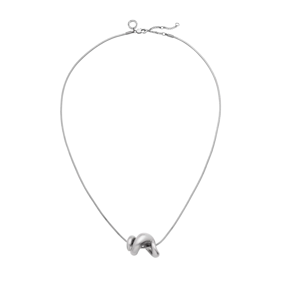 Waves Motion Necklace Silver