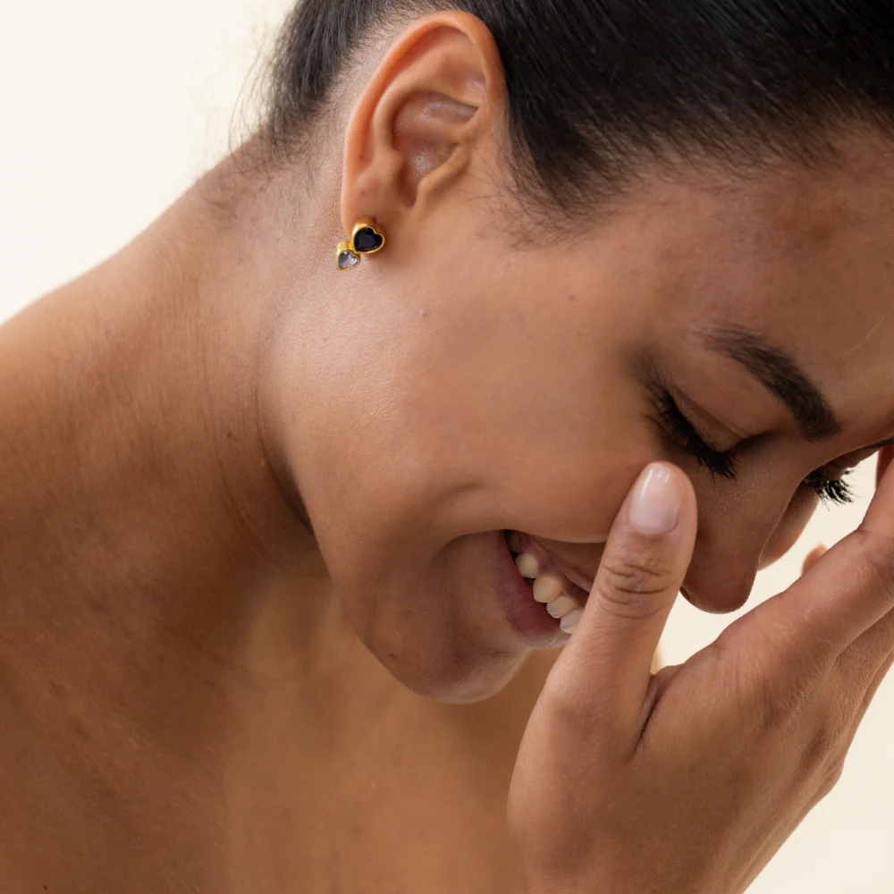 Heart of the Sea​ Rainbow Earring Gold