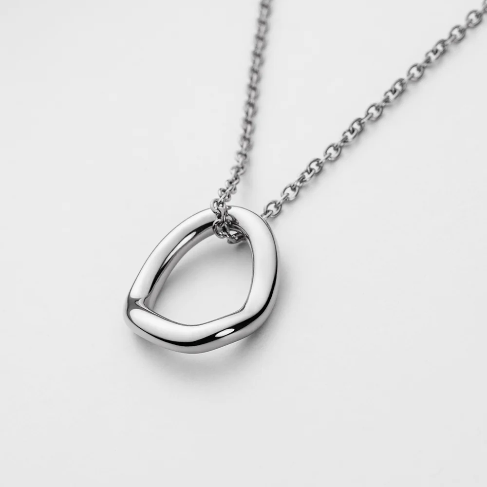 Waves Mono Necklace Silver