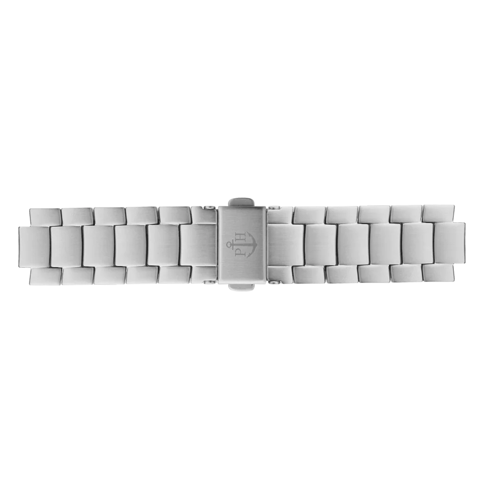 Watch strap metal silver 16 mm