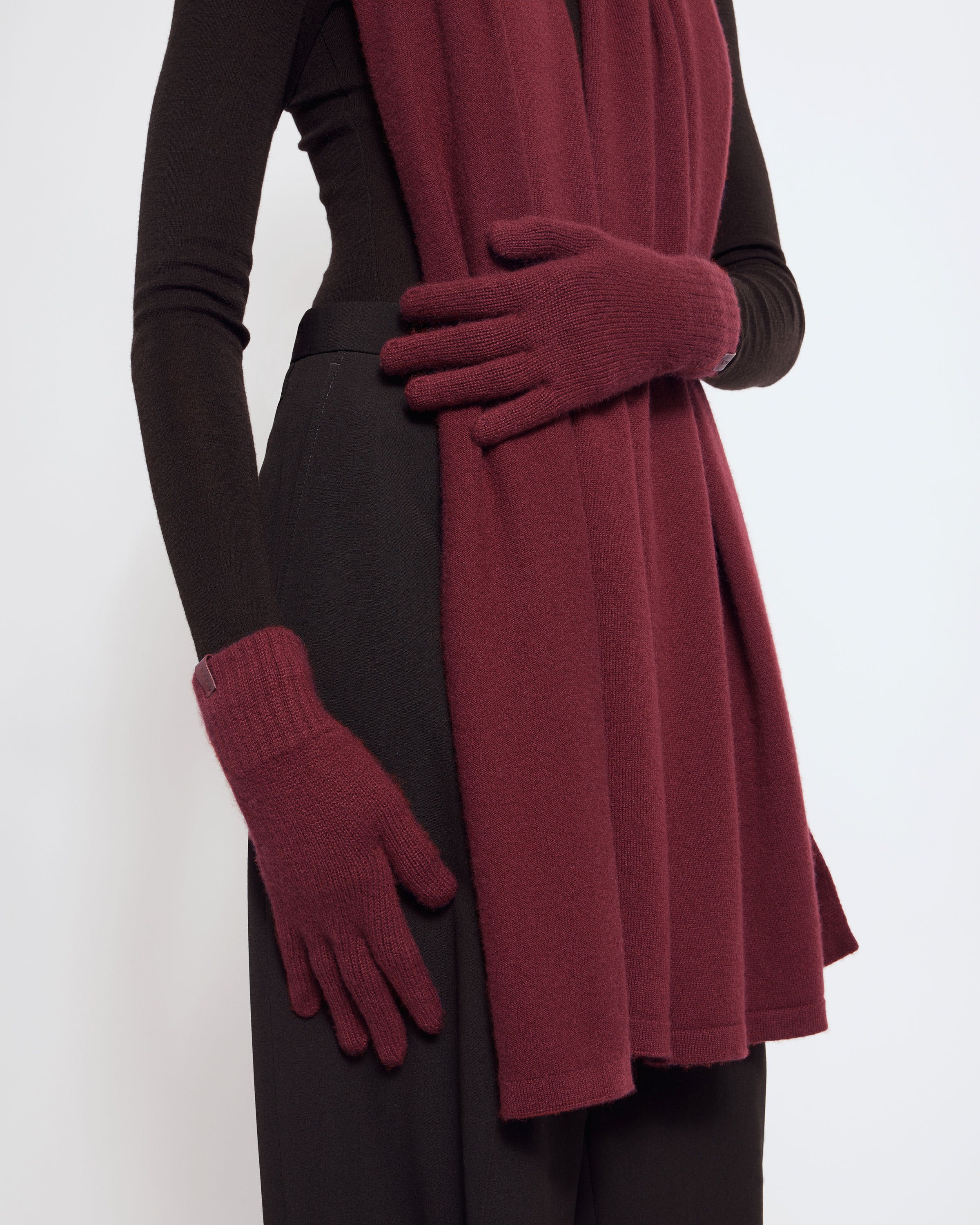 Westray Cashmere Gloves - Oxblood