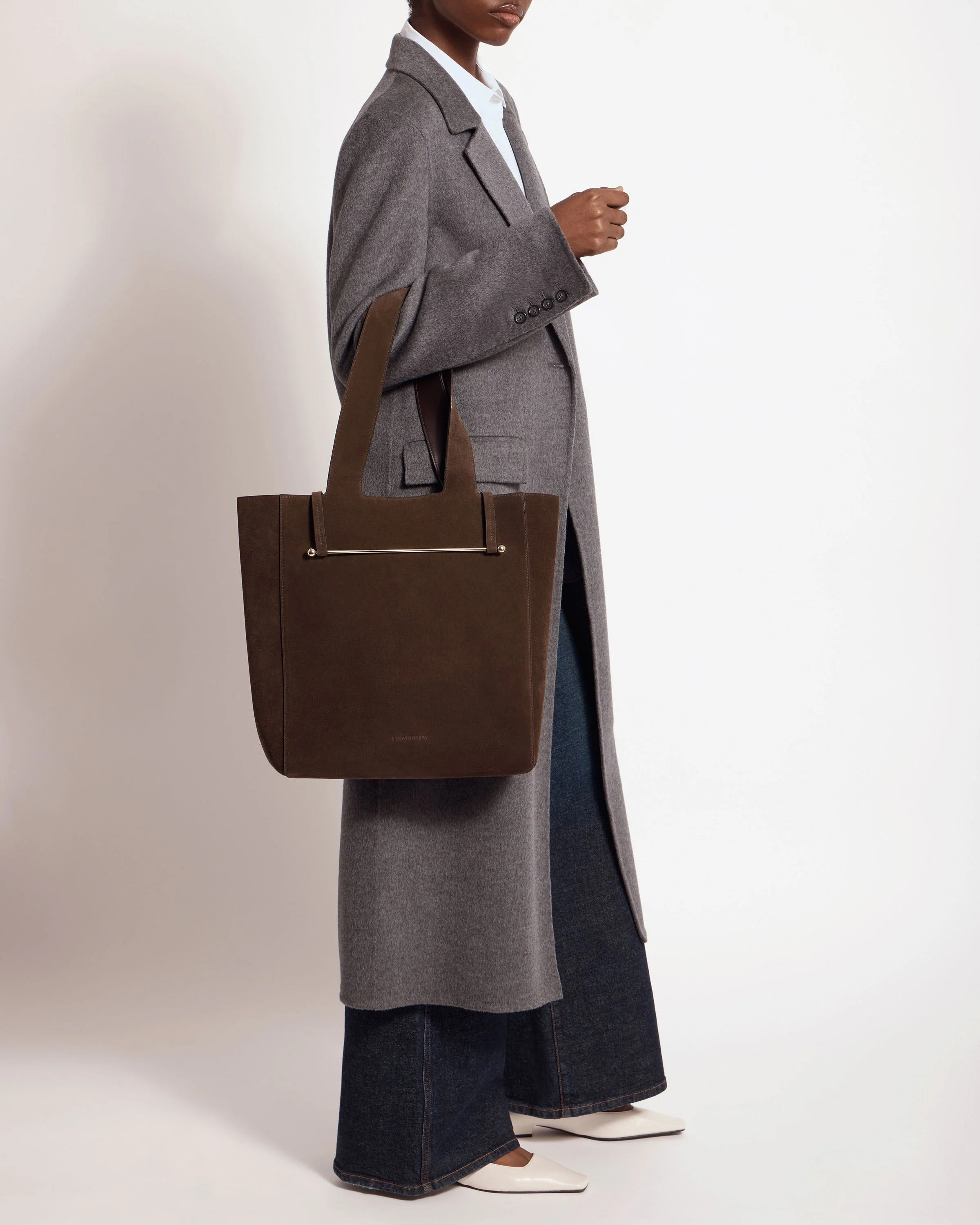 Melody Tote - Chocolate Suede