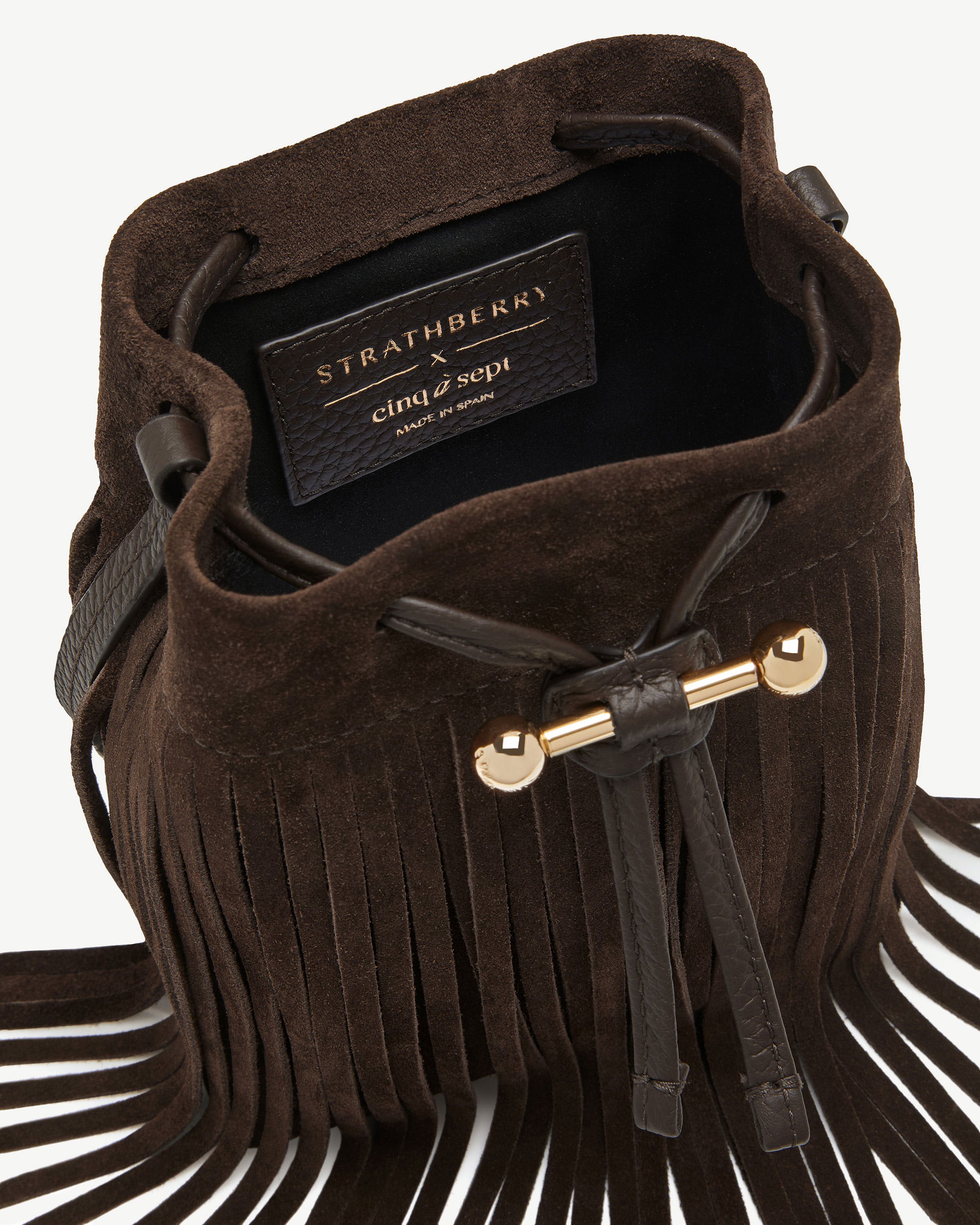 Osette Midi Pouch - Cinq a Sept Chocolate Fringe