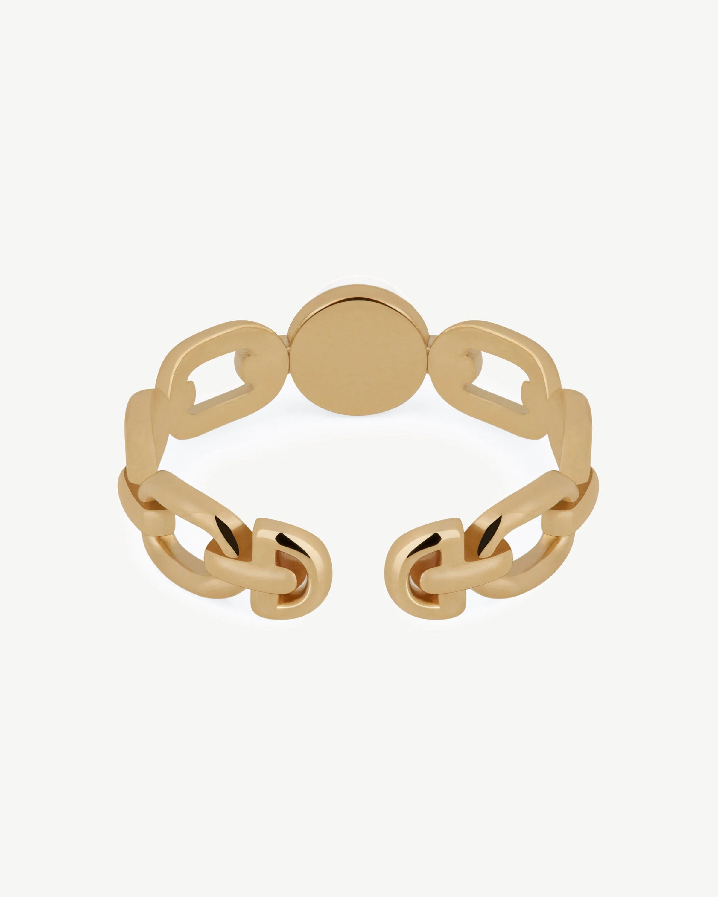 Pearl Link Ring - 22 Carat Gold Gilded