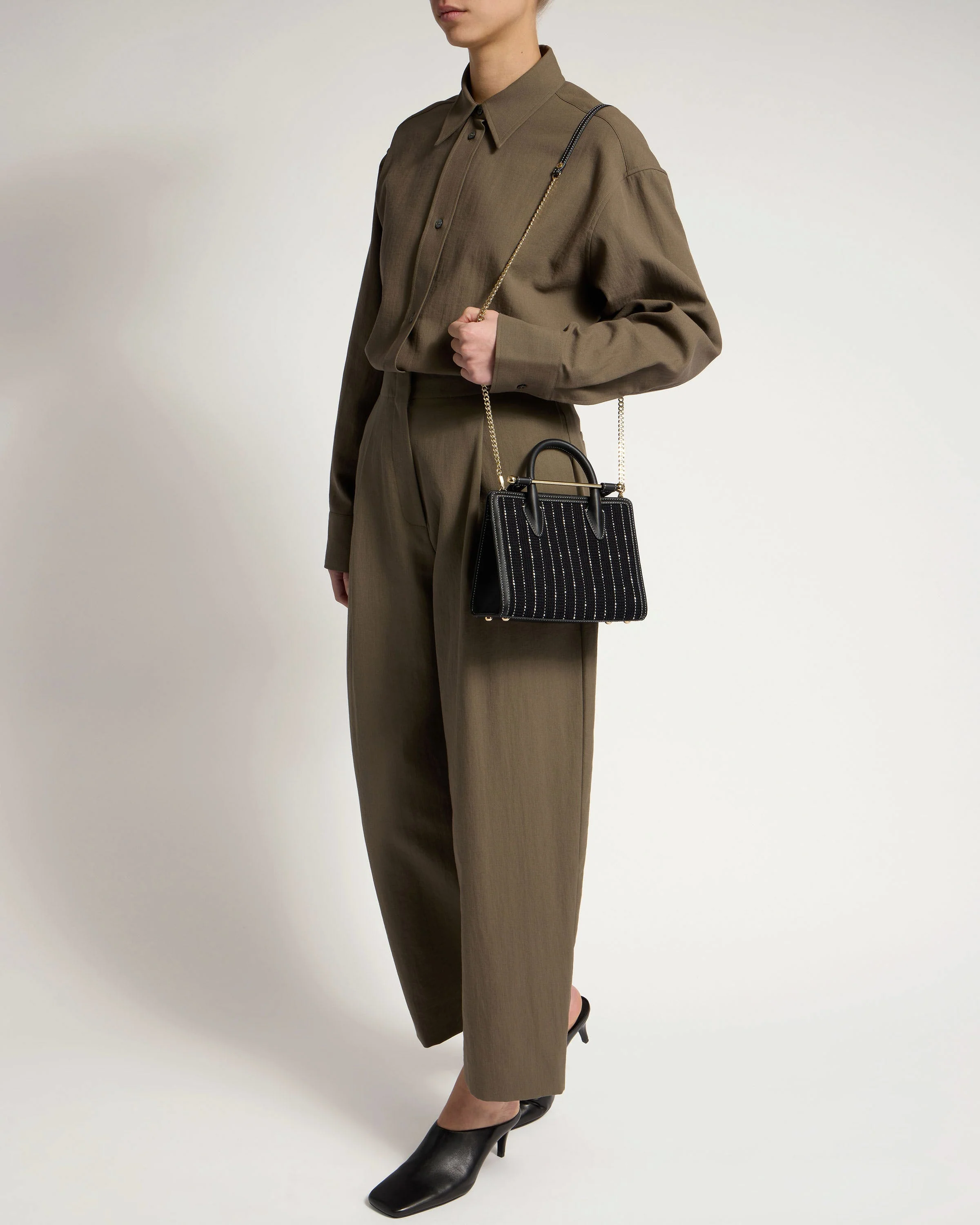 Mini Tote - Black Tweed