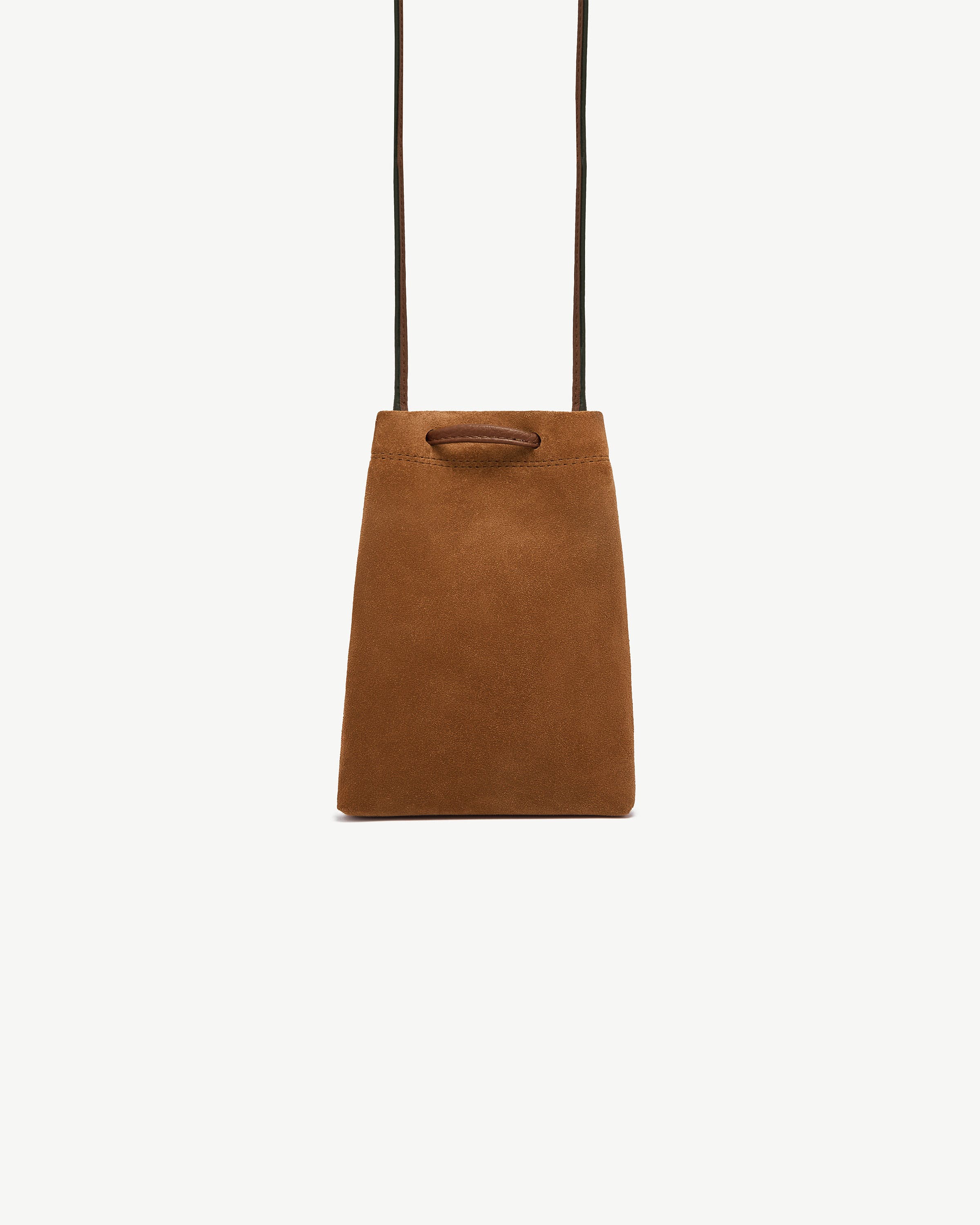 Osette Midi Pouch - Tan Suede