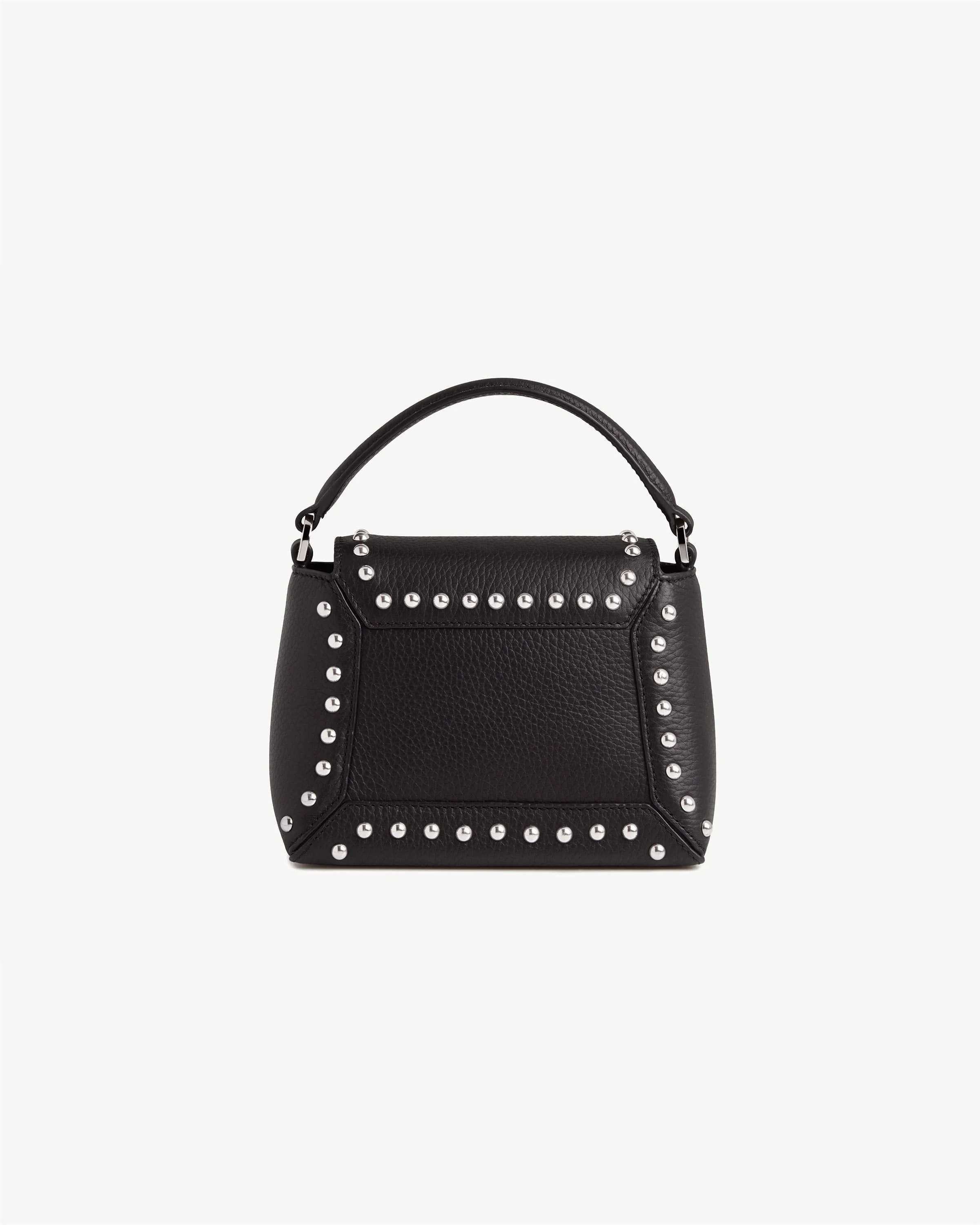 Mosaic Nano - Black Studded Leather